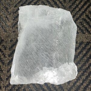 Natural Selenite White Crystal Slab